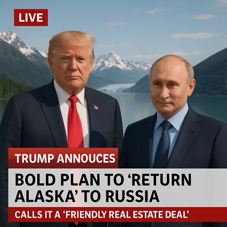 Trump Announces Bold Plan to “Return Alaska” to Russia, Calls It a ‘Friendly Real Estate Deal’